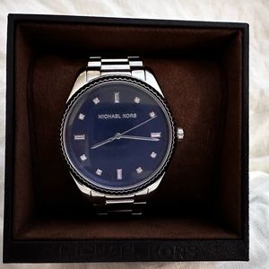 Michael Kors Women's Blake Blue Dial Stainless Steel  Watch MK3225